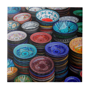 Carreau Assiettes Marocaines Au Marché
