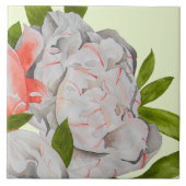Carreau Assorted Peonies on a Ceramic Tile (D) (Devant)