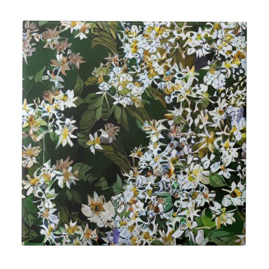 CARREAU ASTER FLOWERS (Devant)