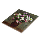 Carreau Asters dans un Vase - Henri Fantin-Latour peinture (Côté)