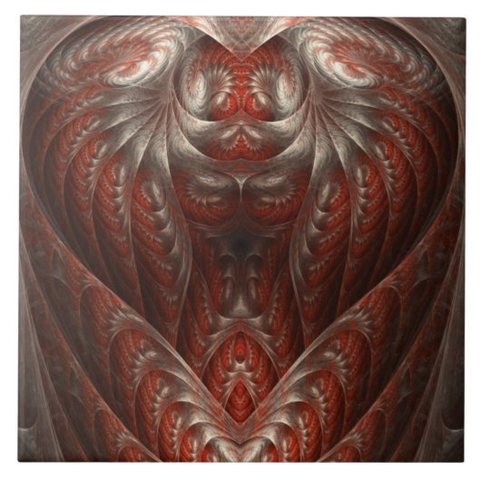 Carreau Astonish Me Rouge Coeur Abstrait Design Carrelage  (Devant)