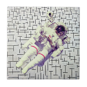 Carreau Astronaute dans l'espace - Retro Dreamscape