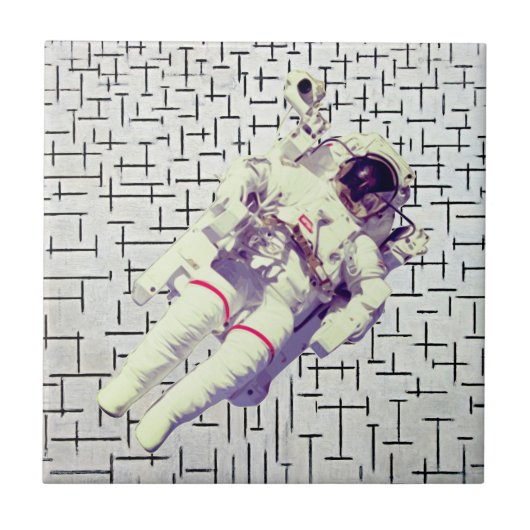 Carreau Astronaute dans l'espace - Retro Dreamscape (Devant)