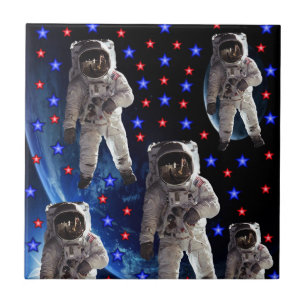 Carreau Astronaute en céramique