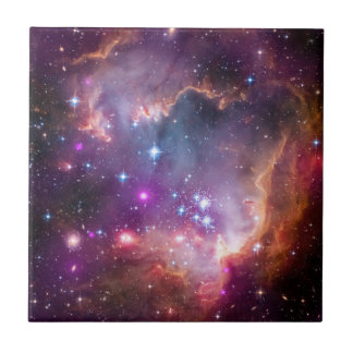 Carreau Astronomie spatiale galaxie des étoiles violettes