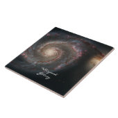 Carreau Astronomie & Whirpool Galaxy Spiral / Hubble (Côté)