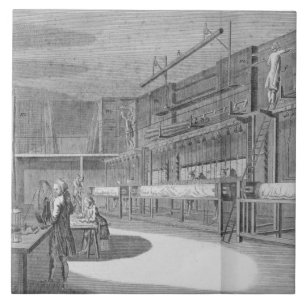 Carreau Ateliers de gobelin, de la "encyclopédie" par Den