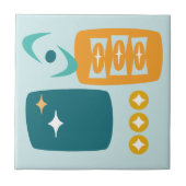 Carreau Atomique Abstraite du milieu du siècle (Devant)