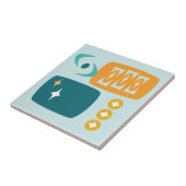 Carreau Atomique Abstraite du milieu du siècle (Côté)