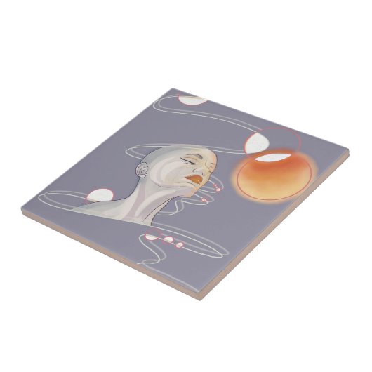 Carreau Attaque à la nébuleuse et collier galactique à per (Côté)