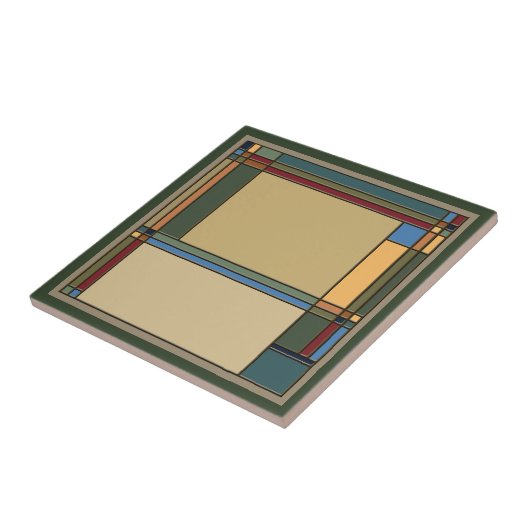 Carreau Attractif Gras Arts & Artistes Motif géométrique (Côté)