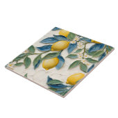 Carreau au Citron à Peinture Manuelle - Cadeau de  (Côté)