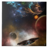 Carreau Au-delà de l'espace et du temps L'art fractal (Devant)