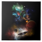 Carreau Au-delà de l'espace et du temps L'art fractal II S (Devant)