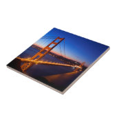 Carreau Aube au-dessus de pont de San Francisco et de (Côté)