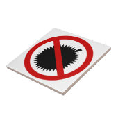 Carreau AUCUN ⚠ thaïlandais de signe de ⚠ de fruit (Côté)