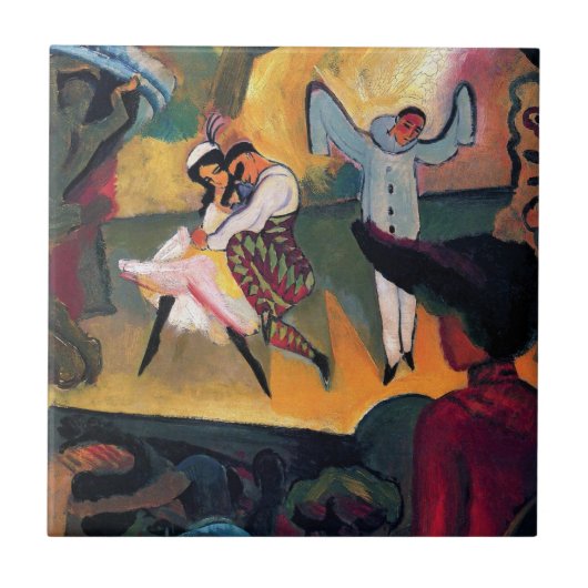 Carreau Auguste Macke - Danseurs de ballet russes sur scèn (Devant)