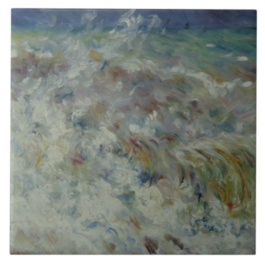 Carreau Auguste Renoir - La Vague (Devant)