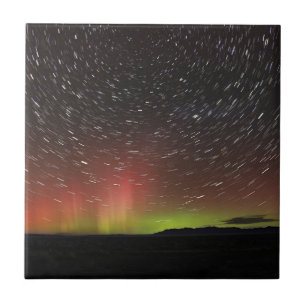 Carreau Aurora borealis à l'horizon nord