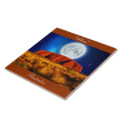 Carreau Australian Outback Ayers Rock "Uluru 6' Art Tile (Côté)