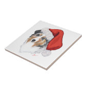 Carreau Australian Shepherd Noël (Côté)