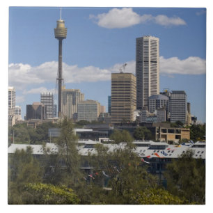Carreau Australie, Sydney, Potts Point. Skyline de Sydney.
