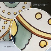 Carreau Authentique peinture à la main Floral Majolica Esp