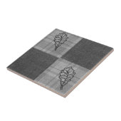 Carreau Automne 4 coins Design Gris Tons (Côté)
