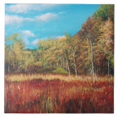 Carreau Automne Coloré Automne Paysage Peinture (Devant)