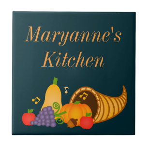 Carreau Automne Cornucopia Carrelage de Trivet Personnalis