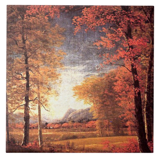 Carreau Automne en Amérique, comté d'Oneida, New York, (Devant)