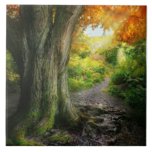 Carreau Automne - Le chemin de la maison des grand-mères