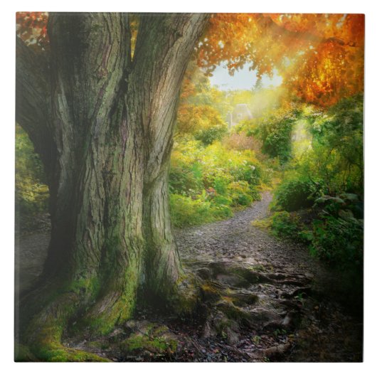 Carreau Automne - Le chemin vers la maison de grand-mère (Devant)