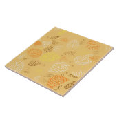 Carreau Automne, Motif de feuilles 4 (Côté)