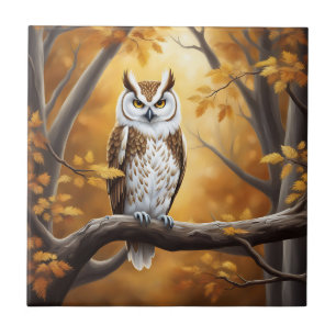 Carreau Automne Owl Serenity