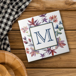 Carreau Automne Quitte la frontière Monogramme