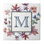 Carreau Automne Quitte la frontière Monogramme (Devant)
