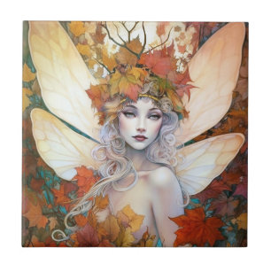 Carreau Automne Woodland Fairy Imaginaire Art