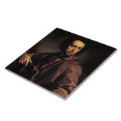 Carreau Autoportrait, 1773 (huile sur le panneau) (Côté)