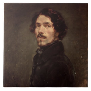 Carreau Autoportrait, c.1840 (huile sur la toile) (voyez