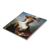 Carreau Autoportrait de ~ d'Elizabeth Vigee-Le Brun (Côté)