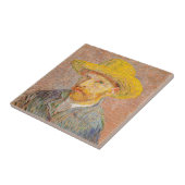Carreau Autoportrait impressionniste de Vincent Van Gogh p (Côté)