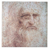 Carreau Autoportrait, Léonard de Vinci (Devant)