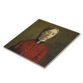 Carreau Autoportrait (par Gwen John) (Côté)