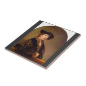 Carreau Autoportrait par Rembrandt Harmenszoon van Rijn (Côté)