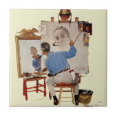 Carreau Autoportrait triple (Devant)