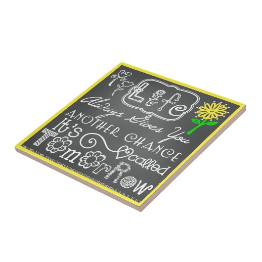 Carreau Autre Chance Chalboard Look CéramiqueTile (Côté)