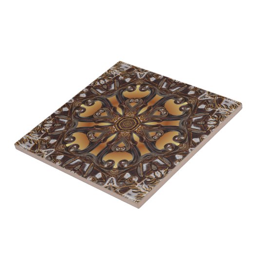 Carreau Avant-Garde, Or toscan/Russet, Toscane 043-B ~ (Côté)