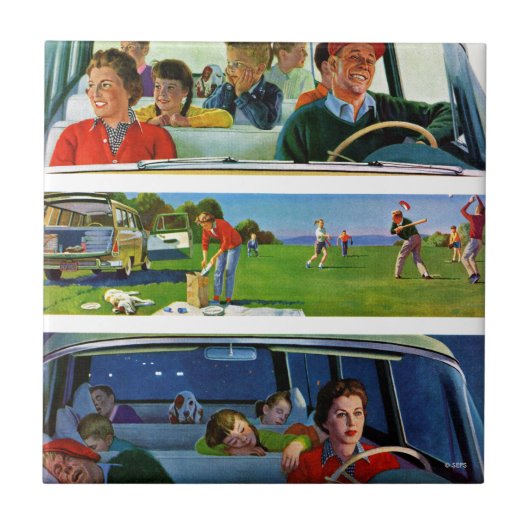 Carreau Avant, pendant et après le pique-nique (Devant)