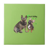 Carreau avec Bouledogue Français (Devant)